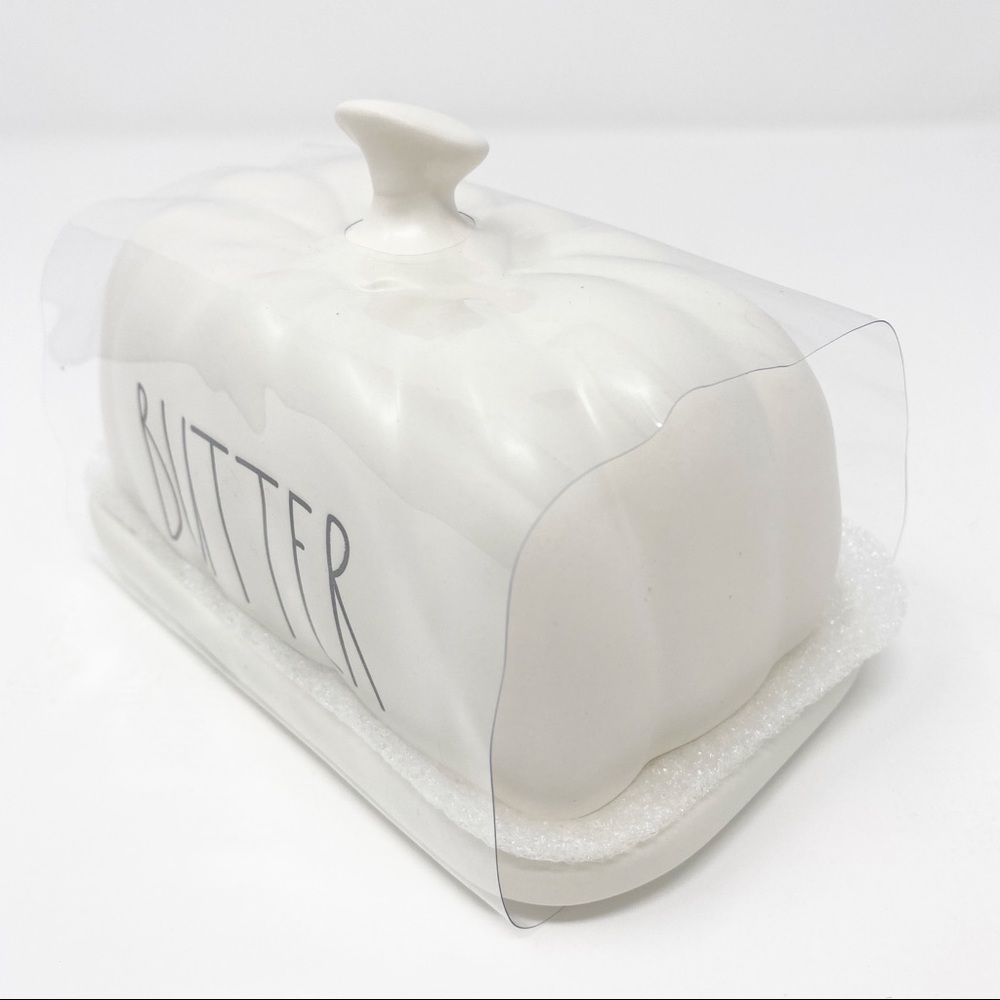 NEW Rae Dunn LL Pumpkin Shaped BUTTER Dish - Picture 3 of 6